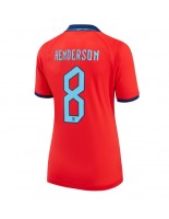 Englanti Jordan Henderson #8 Vieraspaita Naisten MM-kisat 2022 Lyhythihainen
